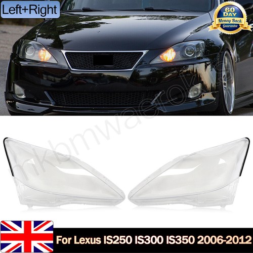 Front clear headlight lens - front,