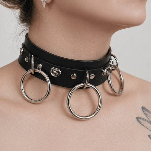 Choker collar statement triple - statement,