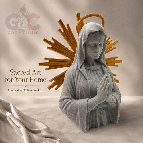 Virgin mary religious statue - virgin,