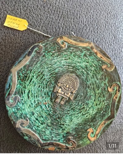Silver hammered copper - silver,
