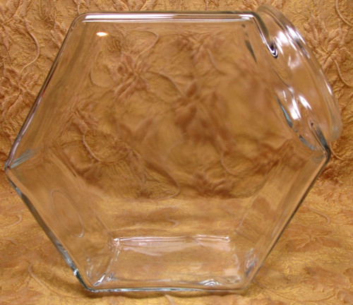 Clear glass hexagon - 1,