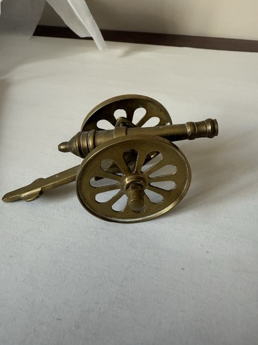 Vintage brass cannon replica - vintage,