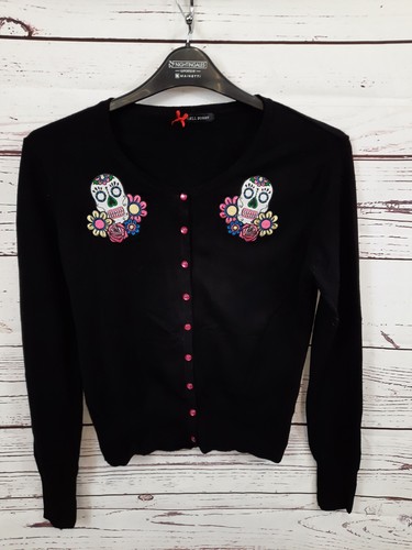 Hell bunny cardigan black - bunny,