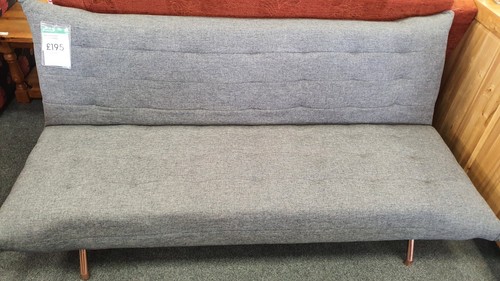 Dark grey futon sofabed - ,
