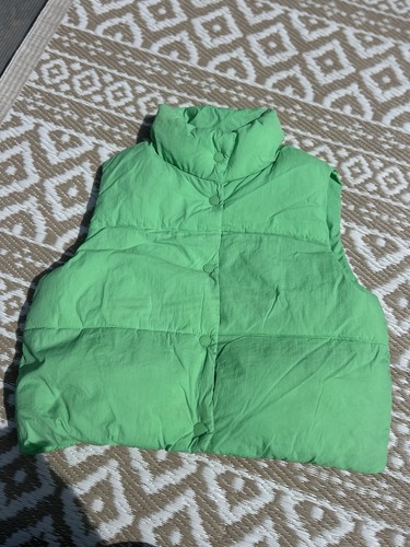 Zara unisex kids - green, puffa