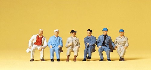 Seated workers oo gauge - workers,