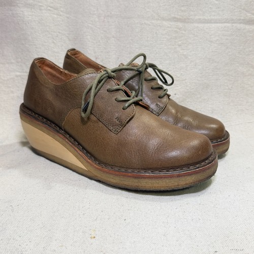 Trippen green leather derby - leather,
