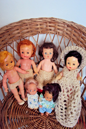 Vintage small doll - small,