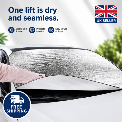 Front car windscreen sun - front,