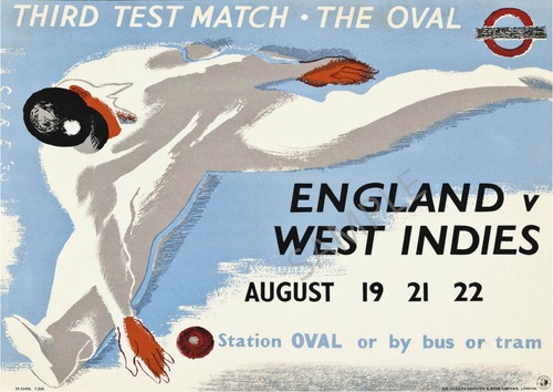 Vintage cricket poster london - poster,
