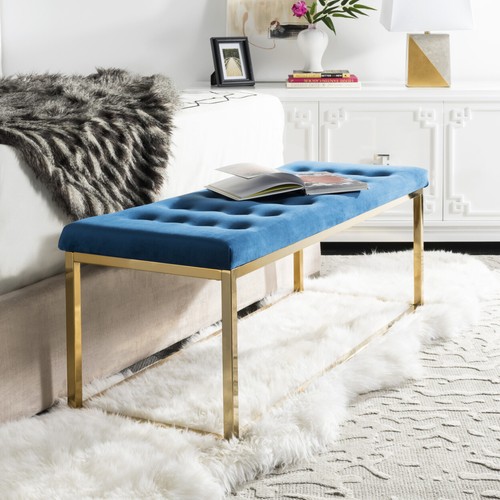 Safavieh reynolds velvet bench - reynolds,