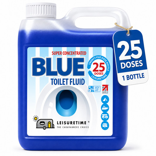Blue toilet fluid chemical - toilet, 1l