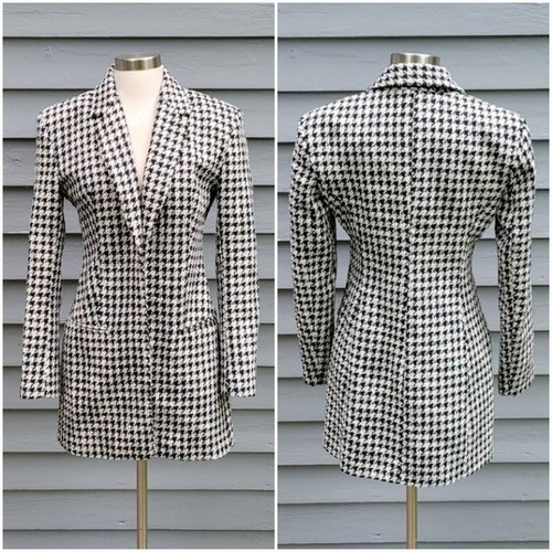 Zara black white houndstooth - zara,