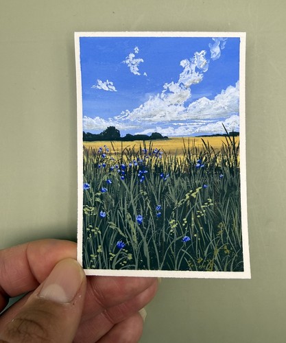 Aceo original miniature - aceo,