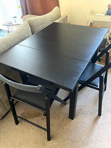 Ikea extendable dining table - dining,