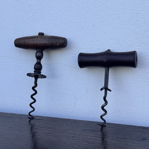 Rare antique wooden corkscrew - wooden,