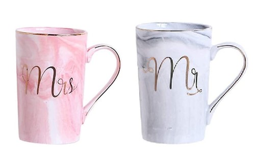 2pc mrs ceramic mug - ceramic,