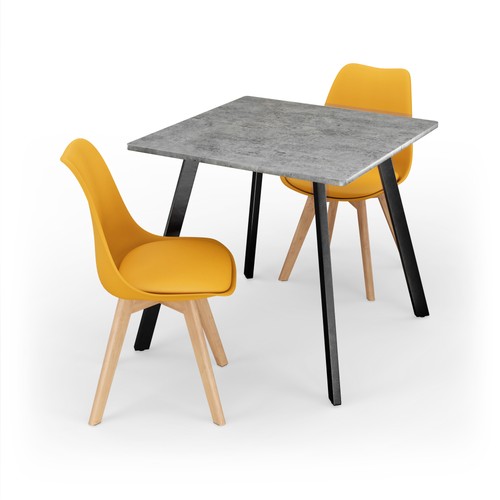 80cm modern dining table - 80cm,