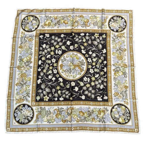 Loewe silk scarf floral - scarf, 87cm