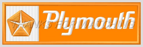 Plymouth embroidered patch - plymouth,