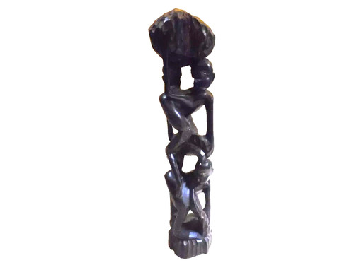 Old african carving - old, ebony