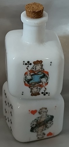 Italian milk glass deck - glass, of