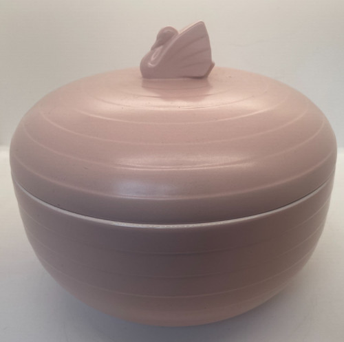 Pale pink pottery - a,