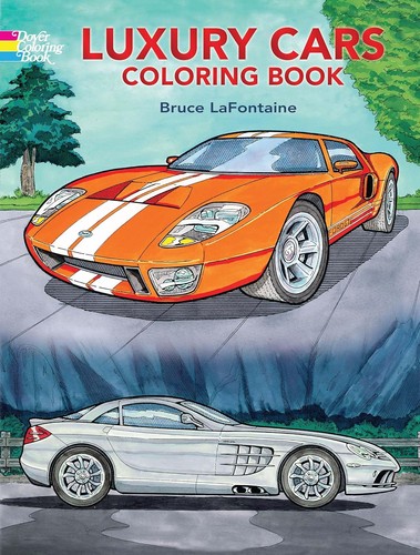 Luxury cars coloring book - cars,