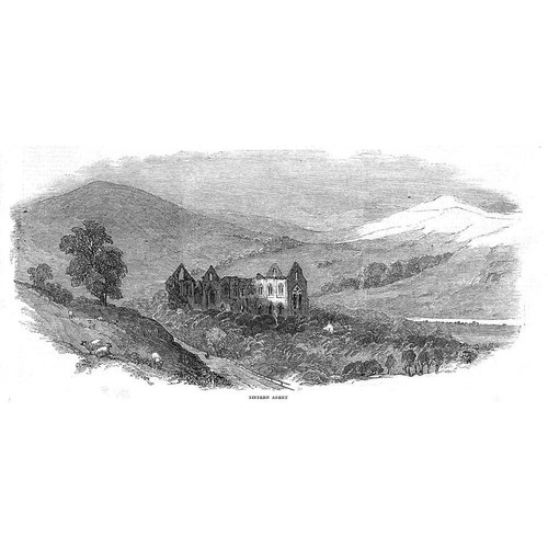 Tintern abbey antique print - tintern,