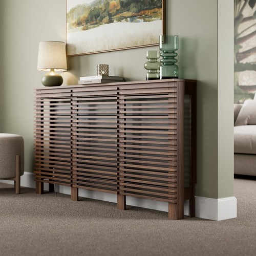 Radiator cover walnut modern - radiator,