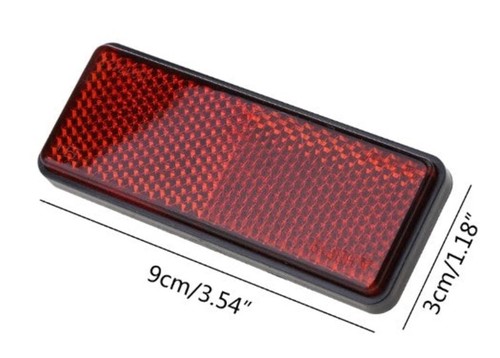 Reflective warning plate - reflective,