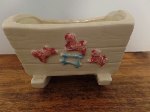 Vtg shawnee pottery - vtg, cradle