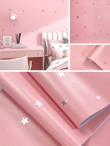 Pink star wall - star, self