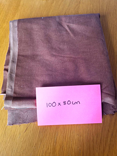 Brown plain corduroy - plain,