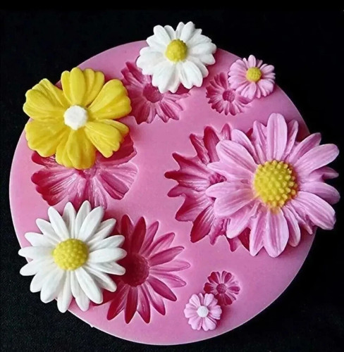 Daisy flowers fondant mold - daisy,