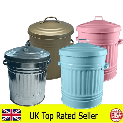 30l litre galvanised metal bin - 30l,
