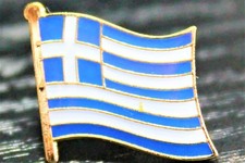 Greece greek metal flag lapel - greek,