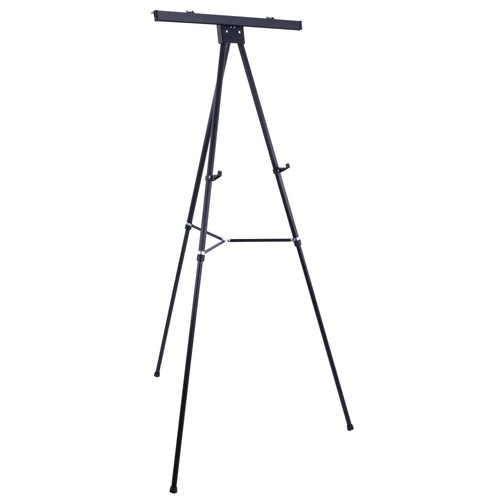 Black aluminum flipchart - 70",