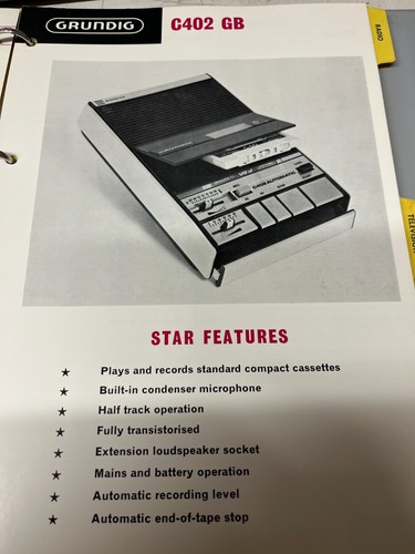 Grundig c402gb tape - tape, recorder