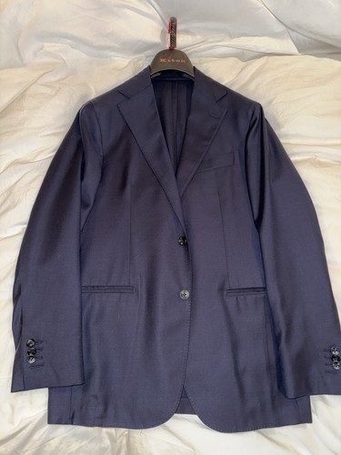 Kiton navy wool handmade men - kiton,