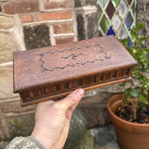 Vintage wood music box - vintage,