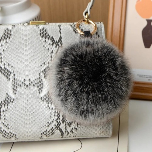 10cm genuine fox fur pom - fox,