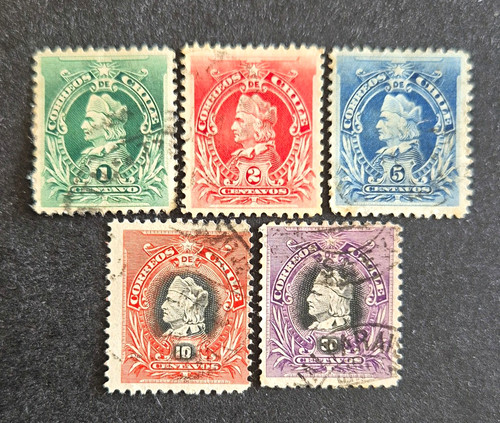Stamps chile 1901 - chile,, 1901/02
