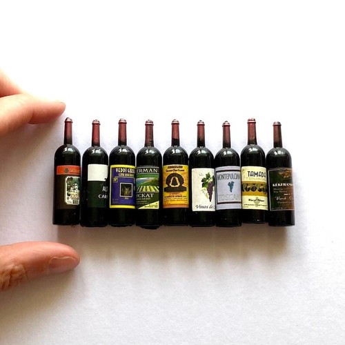 Dollhouse miniature wine - miniature,