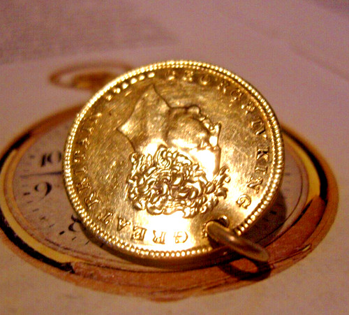 Pocket watch chain fob - watch,