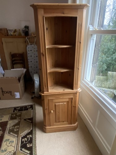 Vintage tall solid pine - pine, corner