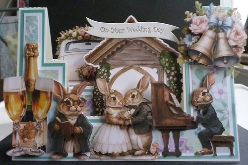 Wedding bells stepper card - wedding,