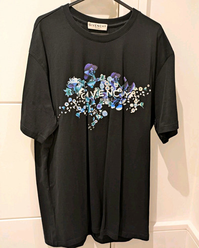 Givenchy black crew neck short - black,