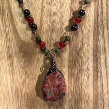 Brecciated jasper teardrop cab - jasper,