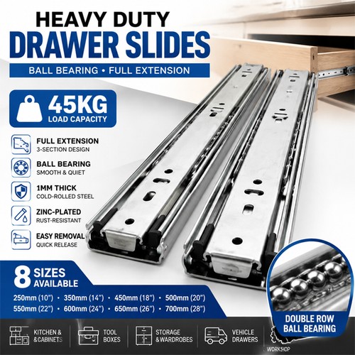 350 700mm ball - ball, drawer